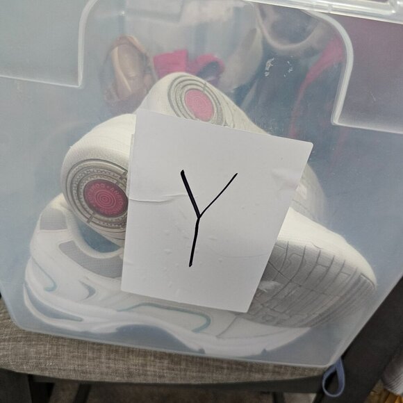 Yosi Samra Ankle Strap Flat Sandals‎ Zip Back Silver Gold Women 6M - Picture 8 of 9